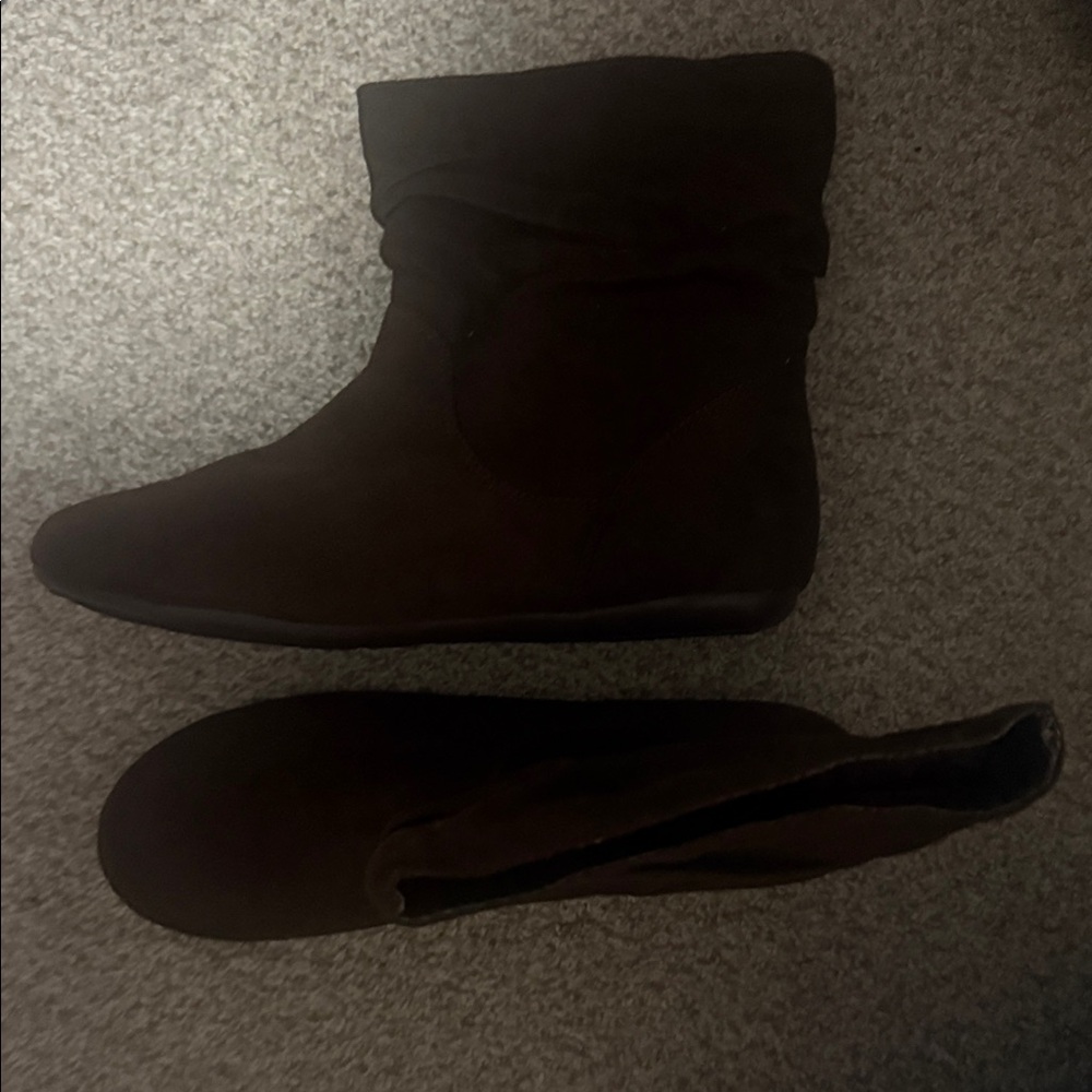 Brown Suede Ankle Boots